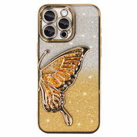 Tel Protect Butterfly Water Ümbris jaoks Iphone 16 Plus kuldne