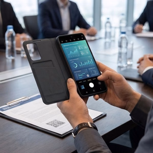 Tech-Protect Smart Wallet ümbris mudelile Samsung Galaxy A27 5G – mattmust