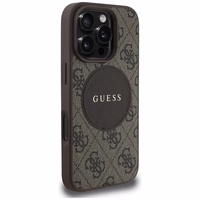 Guess 4G Circle Classic Logo MagSafe ümbris jaoks iPhone 16 Pro Max - brown