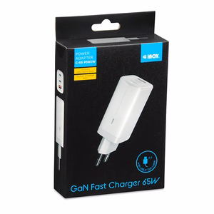 iBOX C-65 valge, GaN 65W universaalne laadija