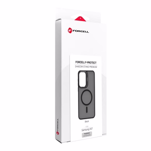 Case for Samsung A57 Forcell F-Protect Shadow Stand Premium compatible with MagSafe black