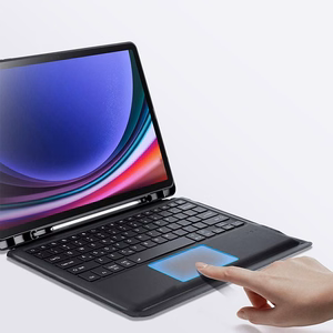 DUX DUCIS case DK foldable with Wireless Keyboard with backlight jaoks SAMSUNG Tab S10 Plus/S9 Plus/S9 FE Plus must