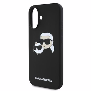 Karl Lagerfeld Silicone Nauble Heads Print MagSafe Ümbris jaoks iPhone 16 - must