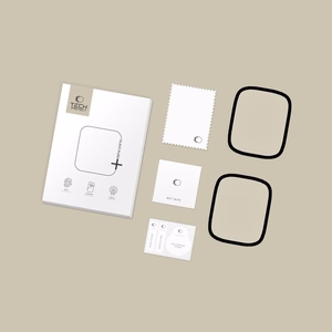 Tech-Protect Glass Flex+ hübriidklaas, 2 tk komplekt, Xiaomi Redmi Watch 6 jaoks, must