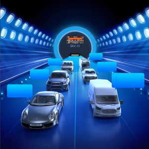 Dudao R4Ultra 120W Power Delivery kiirlaadija LED autolaadija USB-A USB-C - hall
