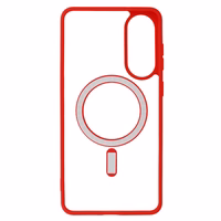 Acrylic Color Magsafe Ümbris jaoks Samsung Galaxy S25 Edge punane