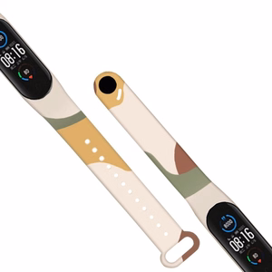 Ремешок Moro для Xiaomi Mi Band 3 / 4 силиконовый браслет узор 7