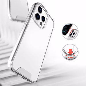 Hübriid Crystal juhul iPhone 16 Pro Max 6,9" läbipaistev suur auk