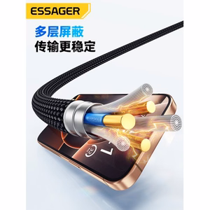 USB Kaabel Essager Thunder must Thunderbolt 4 Full Function 180cm