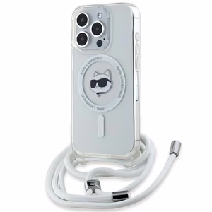 Karl Lagerfeld IML Choupette Head & Cord MagSafe ümbris jaoks iPhone 14 Pro Max - läbipaistev