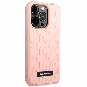Karl Lagerfeld KLHCP14LRUPKLPP iPhone 14 Pro 6,1" kõvakott różowy/pink 3D Monogram