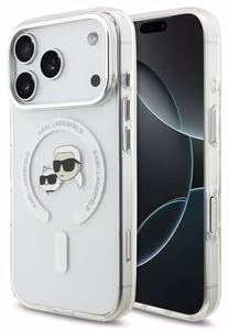 Чехол Karl Lagerfeld IML K&CH Heads Metal Frame MagSafe для Apple iPhone 17 Pro Max
