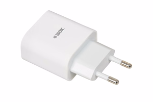 Seinaäärne laadija iBOX C-37 GaN PD20W, valge