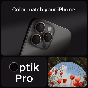 Spigen Optik Pro GLAS.TR ”EZ FIT” Camera Protector 2-PACK jaoks iPhone 16 Pro / Pro Max - Brown
