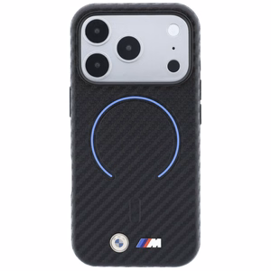 BMW M Carbon Printed Ring MagSafe-ümbris iPhone 17 Pro Max / 18 Pro Max jaoks, must