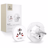 Tech-Protect Universal Travel Adapter to EU - valge