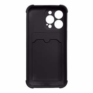 Card Armor Case чехол-кошелёк для Xiaomi Redmi 10X 4G / Xiaomi Redmi Note 9 силиконовый бронированный с воздушной подушкой чёрный