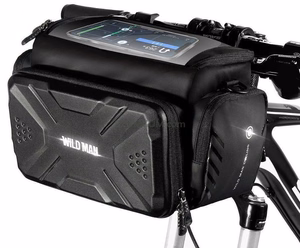 WILDMAN reisikott jalgratta juhtrauale lukuga, 4L, GS6, must