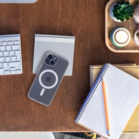 FROST MAG COVER Ümbris with camera protection compatible with MagSafe jaoks IPHONE 12 Pro Max frozen läbipaistev