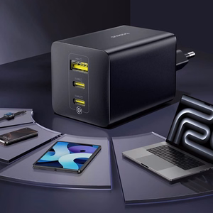 Baseus EnerFill FE11 100W Sein Laadija 2 x USB-C + USB-A - must