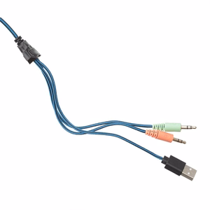 ART wire headphones gaming Jack 3,5 mm / USB A with microphone G11 must