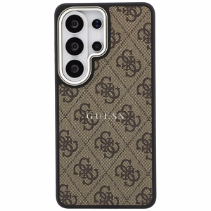 GUESS ümbris for SAMSUNG S26 Ultra GUHMS26LP4MSEGCW (4G Embossed Ring MagSafe) pruun