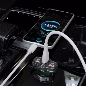 Dudao R78 78W Car Laadija USB-C PD / 2xUSB-A QC - must