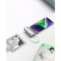 Powerbank Veger PlugOn (W0573P) PD QC3.0 2,4A 12W 5000 mAh with a built-in connector Lightning hõbedane