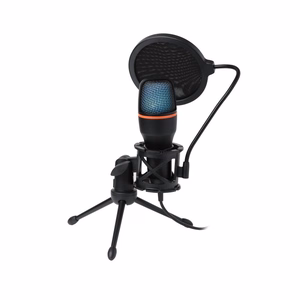 Condenser Mikrofon Kunst koos membrane, standing, illuminated statiiv AC-02 must