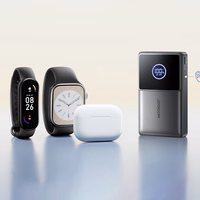 Joyroom JR-PR1 10000mAh 22.5W Powerbank sisseehitatud sissetõmmatava USB-C kaabliga - must