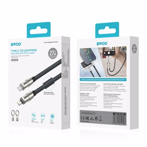BWOO Lanyard кабель USB-C - Lightning 0.3m 27W с ремешком