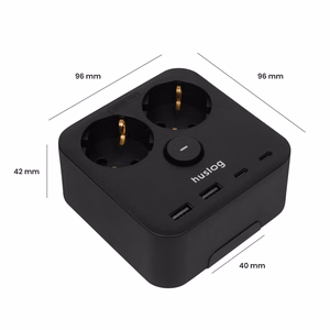 Huslog Power strip with phone holder HUS1055