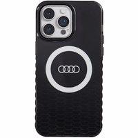 Audi IML Big Logo MagSafe ümbris jaoks iPhone 14 Pro Max - must