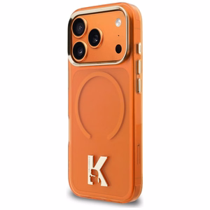 Karl Lagerfeld IML K Head Logo MagSafe Ümbris for iPhone 17 Pro - oranž