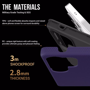 Perfectionists Kolmnurkne Ümbris Samsung S908 S22 Ultra 5G lilla