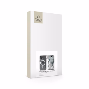 Tech-Protect FlexAir Hybrid MagSafe iPhone 15 Ümbris - Clear Glitter