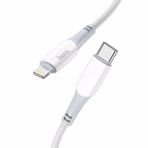 Кабель USB C to Lightning Hoco PD 3A 20W 1 m X70 белый