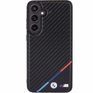 BMW Carbon Tricolor Line MagSafe ümbris Samsung Galaxy S24+ must
