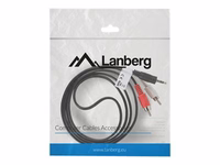 Lanberg Jack 3.5mm RCA kaabel 1.5m must