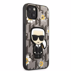 Чехол Karl Lagerfeld Flower Ikonik Karl для iPhone 13 mini — серый