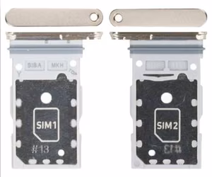 SIM card holder Samsung S921 S24/S926 S24 Plus Dual Amber Kollane original (service pack)