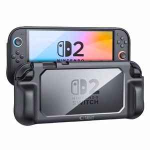 Tech-Protect MagMat Ümbris jaoks Nintendo Switch 2 - Must and Läbipaistev
