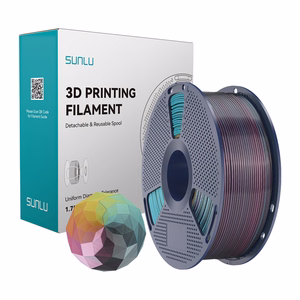 Sunlu PLA+ Silk neljavärviline filament (punane-kollane-roheline-must)