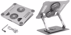 Tablet Cooling Pad HISMART koos 2 Fans