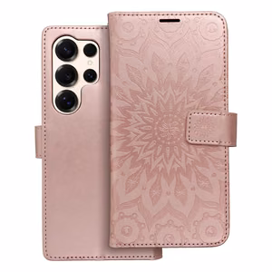 Флип-чехол Samsung S25 ULTRA Mezzo Book mandala rose gold