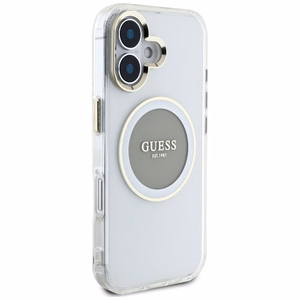 Guess IML Metal Colored Circle Classic Logo MagSafe ümbris jaoks iPhone 16 - hall