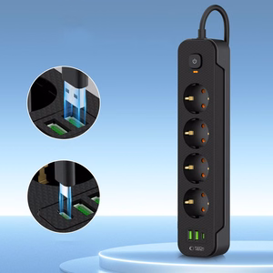 TECH-PROTECT PCL4X3 PIKENDUSJUHE 2 USB & 1 TYPE-C & 4 PESA 200CM MUST