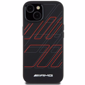 AMG Silicone Large Rhombuses Pattern MagSafe Ümbris jaoks iPhone 15 Plus / 14 Plus - must