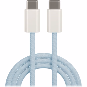 Maxlife MXUC-06 kaabel USB-C - USB-C 1,0 m 20W sinine nailon