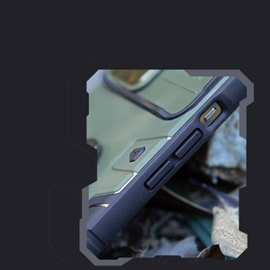 Nillkin CamShield Armor Pro Magnetic Case iPhone 14 Plus MagSafe soomustatud kaitsekaane statiivirõngas must